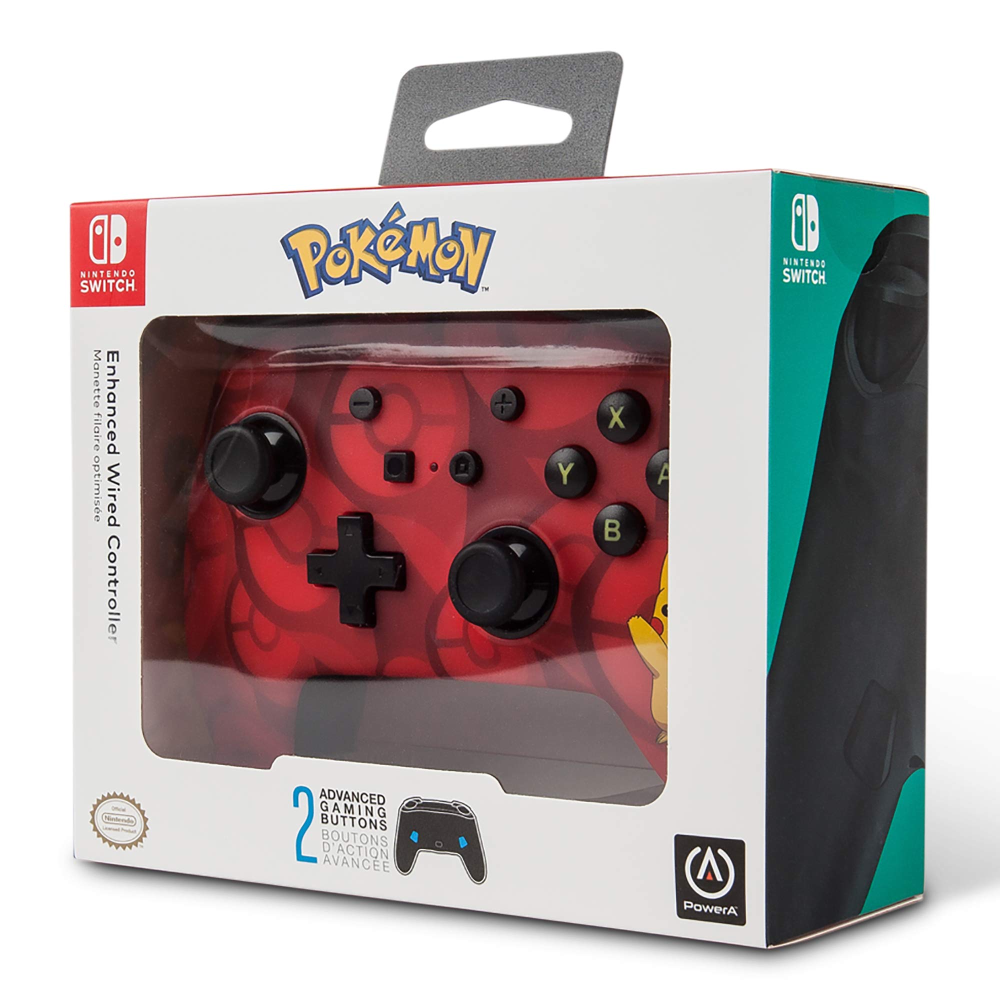 Mando Nintendo Switch Powera Mejorado Pikachu - Con cable Mando Nintendo Switch Powera Mejorado Pikachu - Con cable